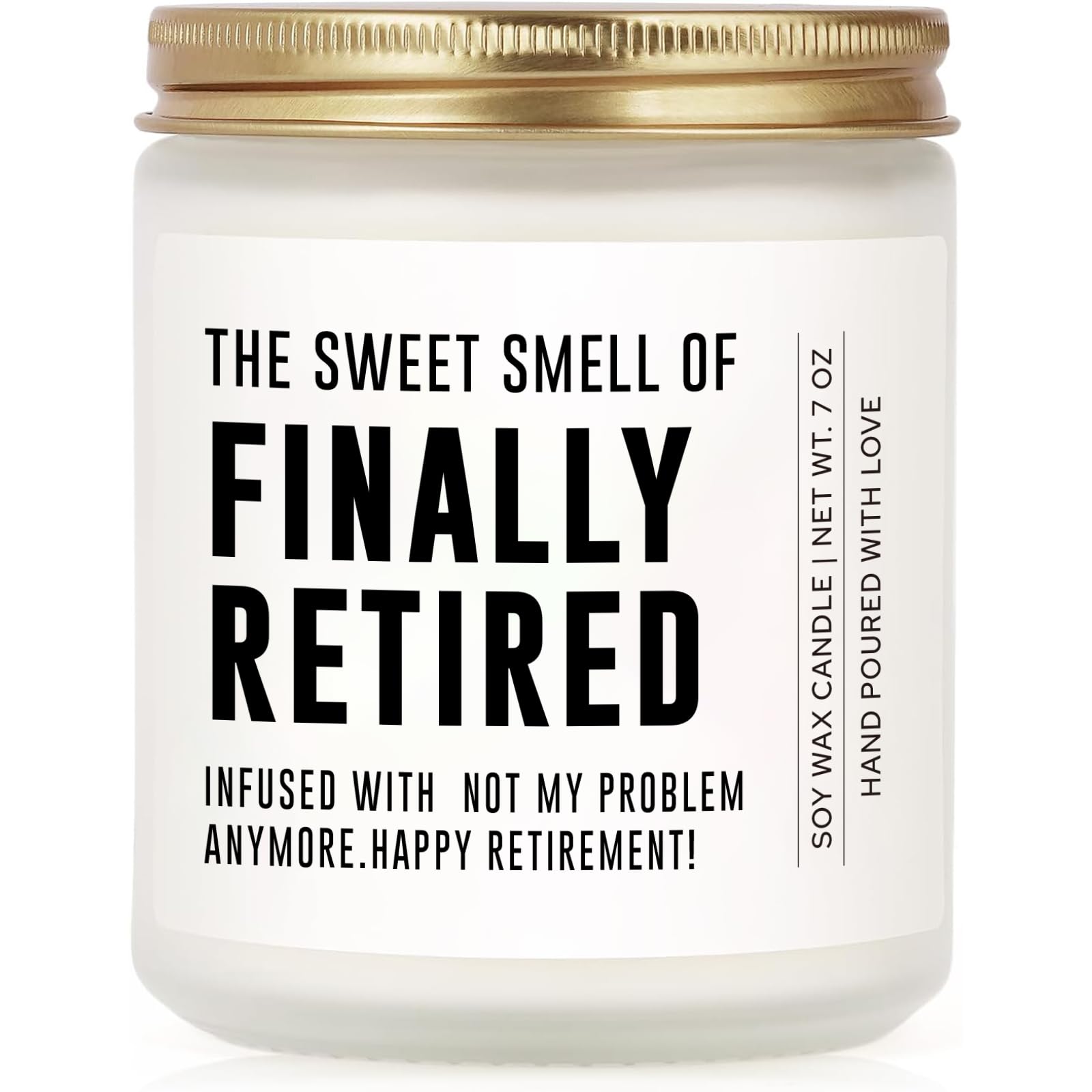 Retirement Gift for Woman, Retirement Candle for Woman Man 7Oz
