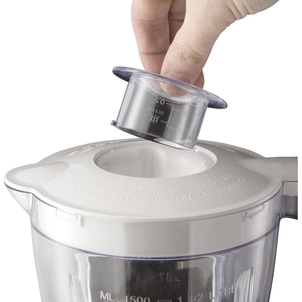 BATIDORA VASO 1,5L JARRA PLASTICO BLANCA