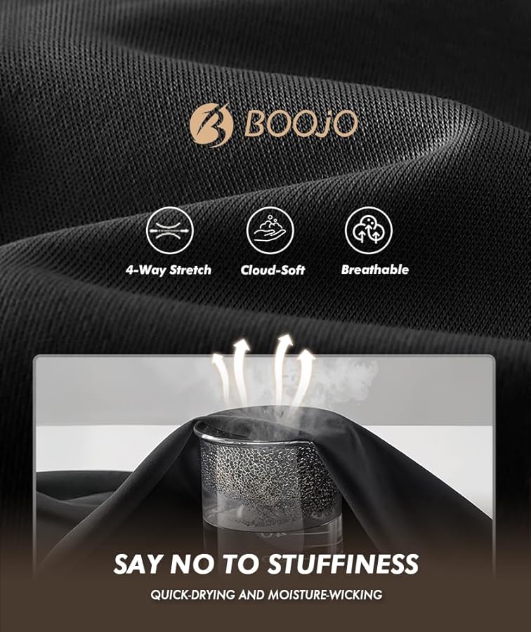 BOOJO 7 Pack Workout Shirts for Men - Quick Dry Moisture Wicking T-Shirts Short Sleeve Tees for Gym Running Athletic Sport - image 3