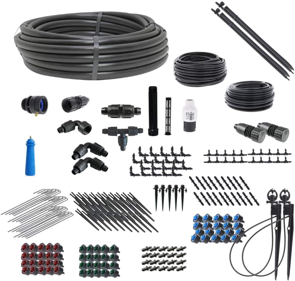 Drip Irrigation and Microsprinkler Kit for Landscapes - Kit Size : Standard