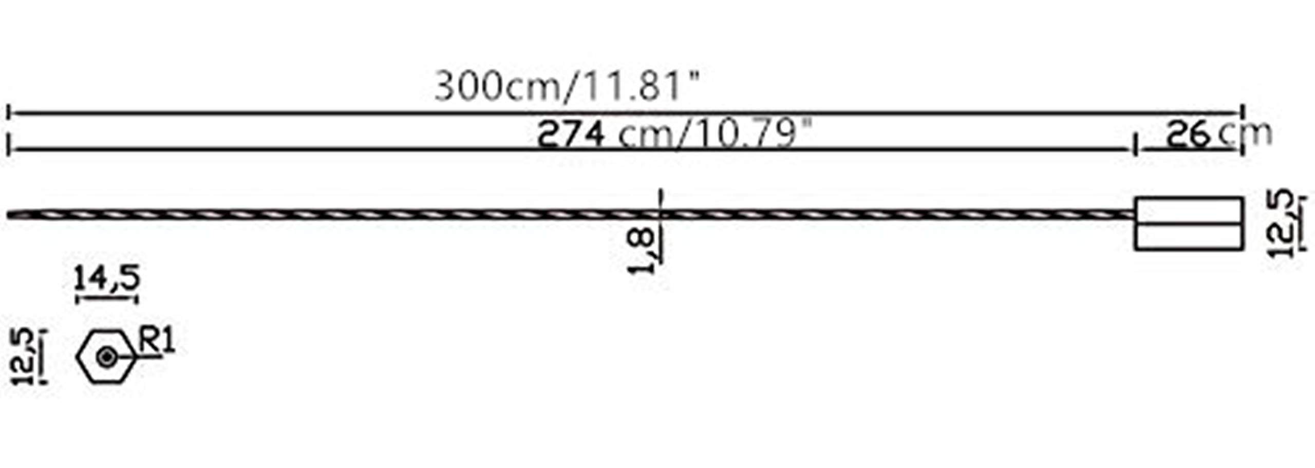 Dtacke 10PCS Pull-Tite Steel Security Cable Wire Seals Numbered Anti-Tamper Security Tags (Blue)