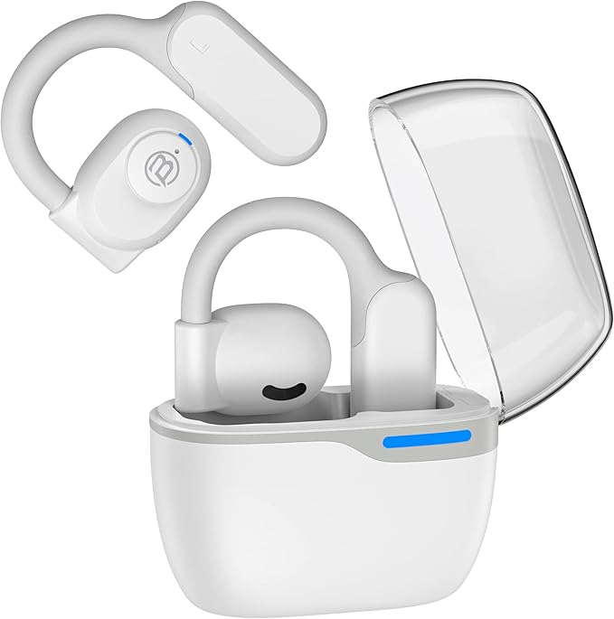 BUGANI Bluetooth Headphones, Open Ear Headphones with Dual 16.2mm Large