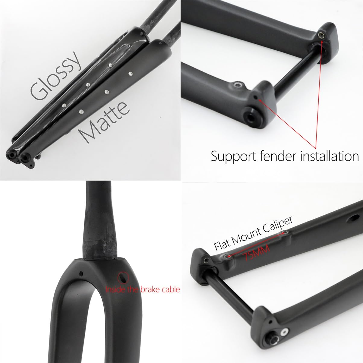Forcella Enve G-Series Gravel-Cx con disco in carbonio | 12x100mm | Offset di 50 mm