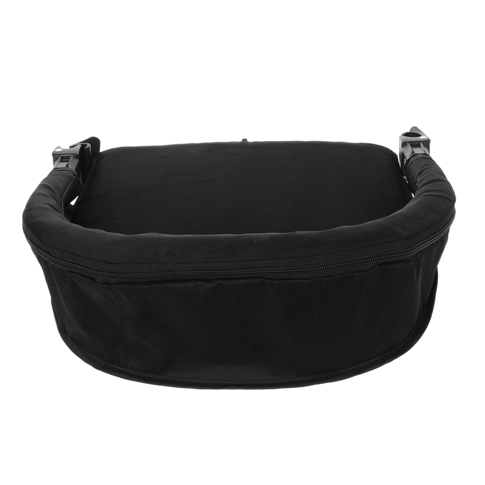 SECFOU Extension Accessoire Amovible Repose-Pieds Réglable pour Poussette Bébé Noir en Tissu pour Confort Compatible avec Poussettes et Nacelles