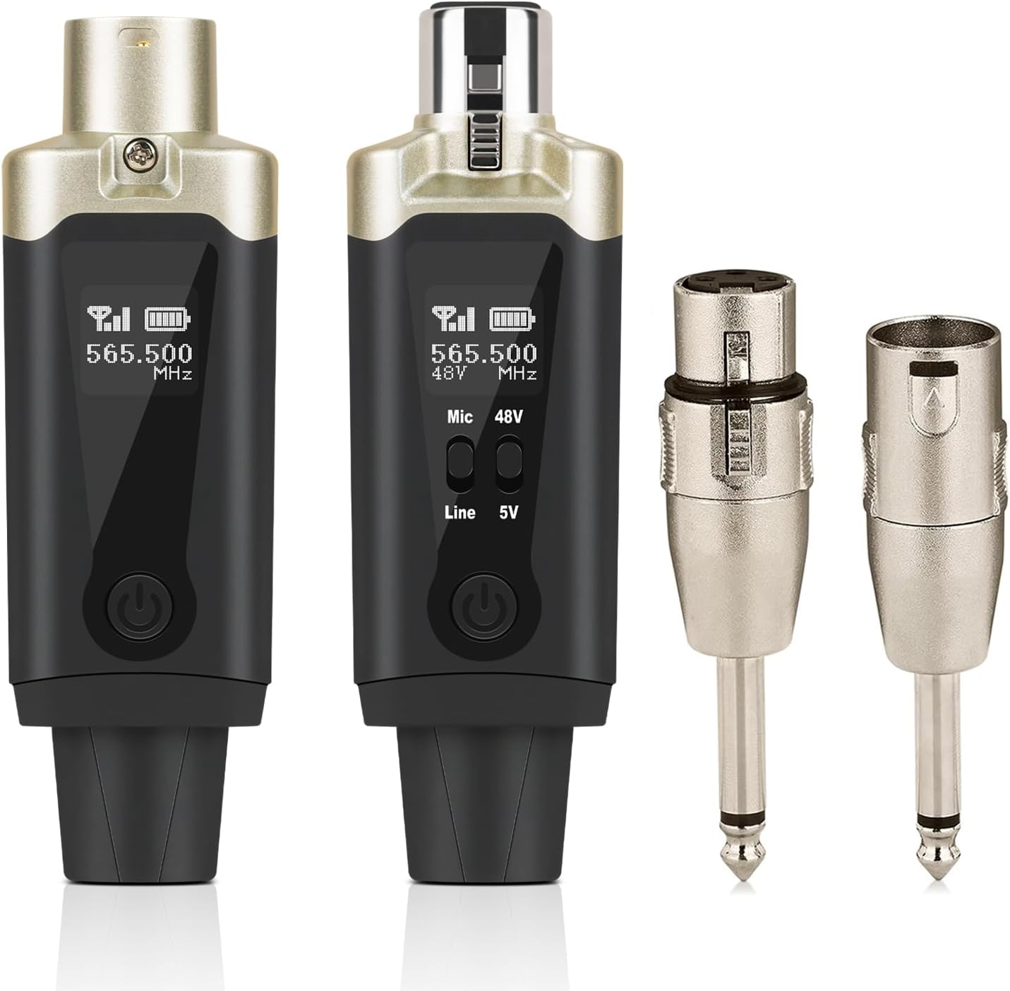 Kadjuh Wireless XLR Transmitter and Receiver& Wireless Guitar Transmitter Receiver
