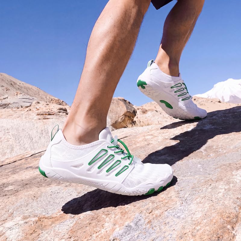 Image of Hike Barefoot Water Shoes for Women Men Footwear, Quick Dry Wide Toe Box Pro Beach Swim Athletic Sports Shoes, Non-Slip Lightweight Aqua Shoe for Pool Hiking Walking Kayaking Diving Surfing