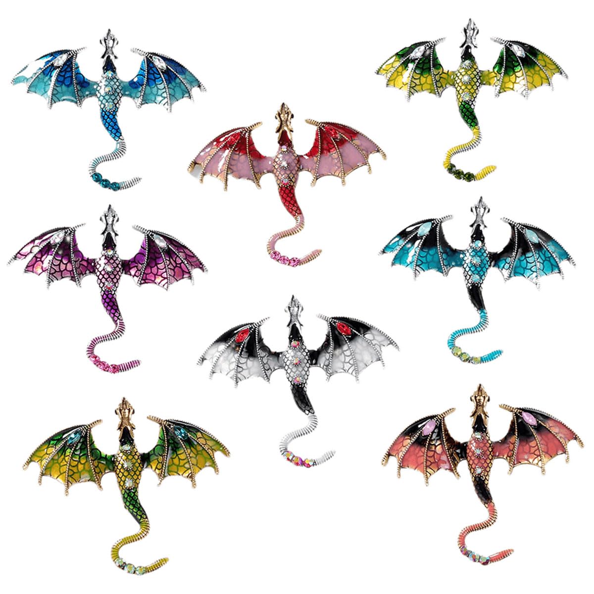 FAIRYGATE Brooches Enamel Brooch for Men Women Retro Rhinestone Lapel Pin Clothing Hat Decoration，B38 — view 4