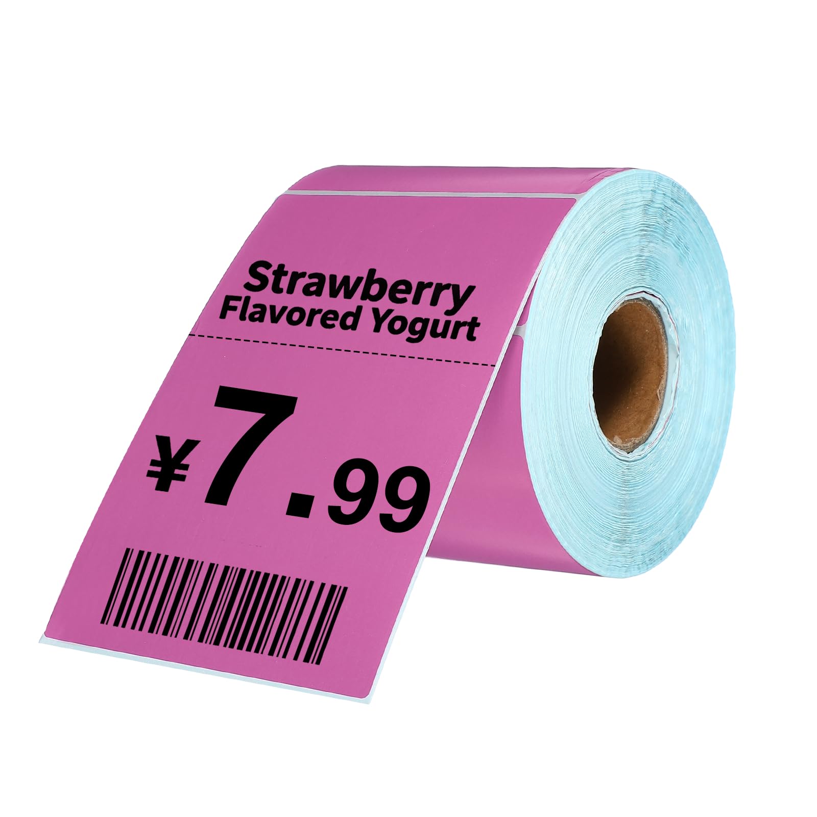 PATIKIL 500 Pcs Thermal Labels, 3.94x5.91 Inch Thermal Printer Labels Stickers Self Adhesive Tags Rectangle Paper Roll Small for Printer Shipping Label Mailing UPS Barcode Address, Purple