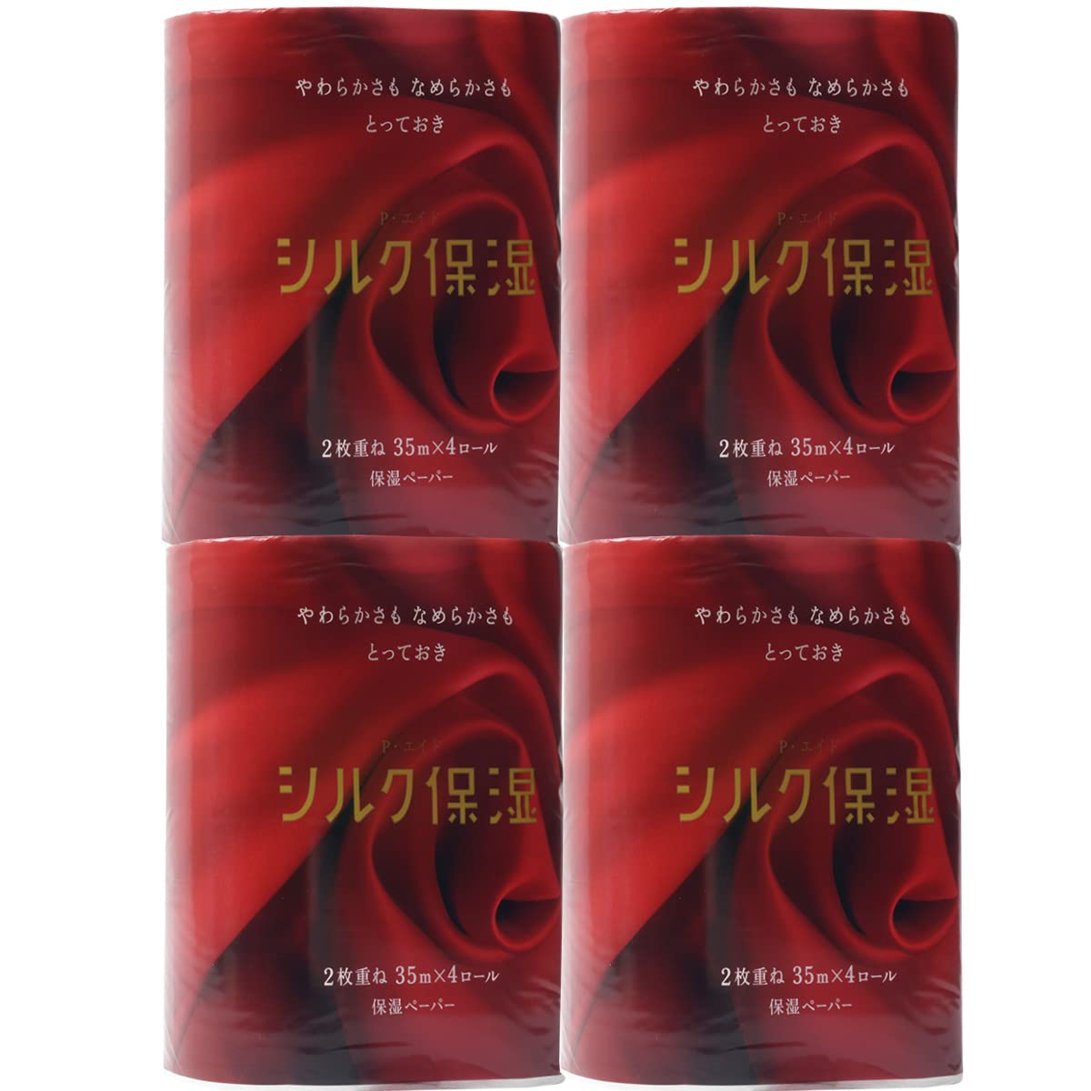 Amazon.co.jp: 河野製紙 ピーエイドシルク保湿トイレット 4ロール×4