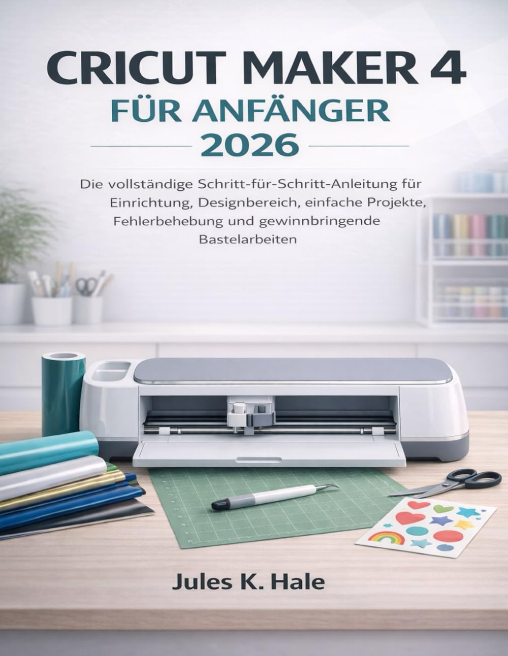 CRICUT MAKER 4 FÜR ANFÄNGER 2026: Die vollständige Schritt-für-Schritt Anleitung für Einrichtung, Designbereich, einfache Projekte, Fehlerbehebung und gewinnbringende Bastelarbeiten