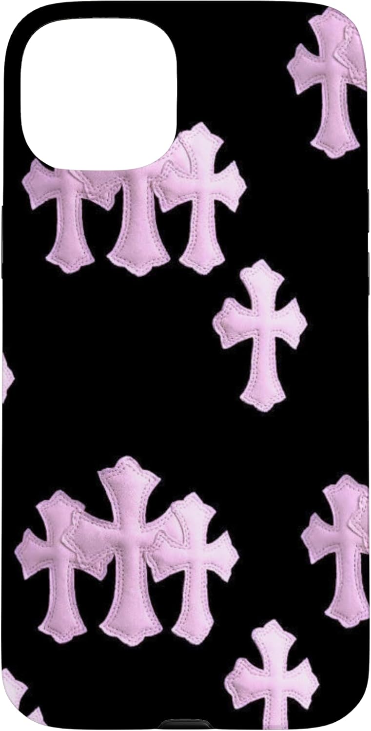 pink HEARTS crossing Case for iPhone 15 Plus