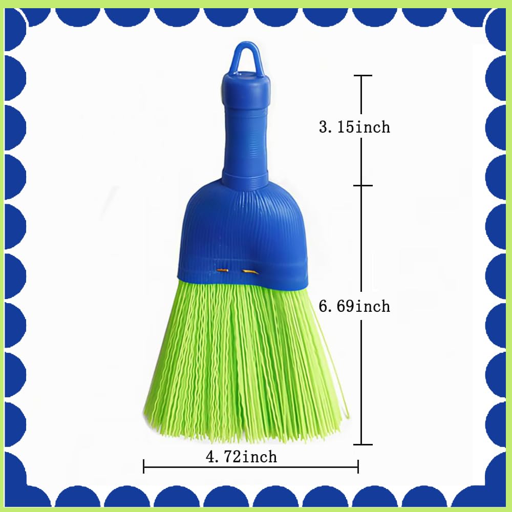 Escoba batidora de mano, escoba de mano de fibra de poliéster para exteriores, con agujero para colgar, para limpiar porches interiores, suelos, cubiertas, calzadas, polvo de suciedad (1