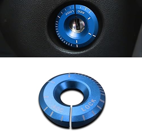 Xotic Tech - Cubierta decorativa de anillo de encendido para motor compatible con Volkswagen Golf GTI Jetta Passat CC, etc o Audi A3 A4 A6 TT con