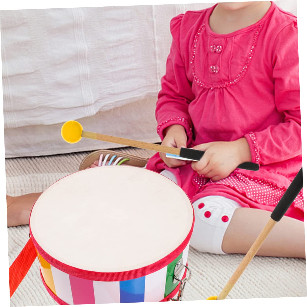 ibasenice 8pares Mallets De Percusión Para Tongue Drum y Marimba De Accesorios Para Práctica De Instrumentos De Percusión