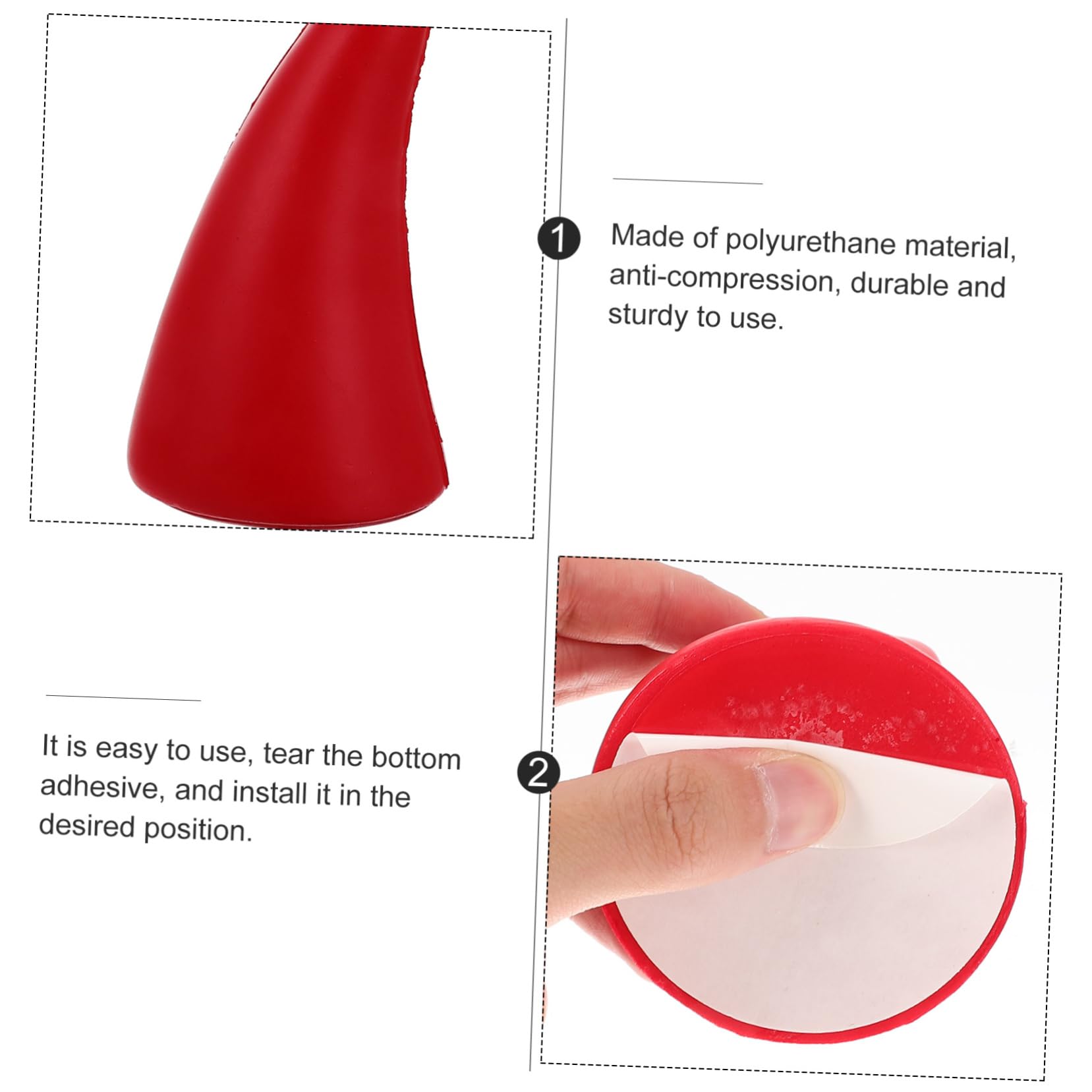 PRETYZOOM Teufelshörner Auto-Aufkleber - 3D Dach-Deko Für Halloween, Einfach Anzubringen