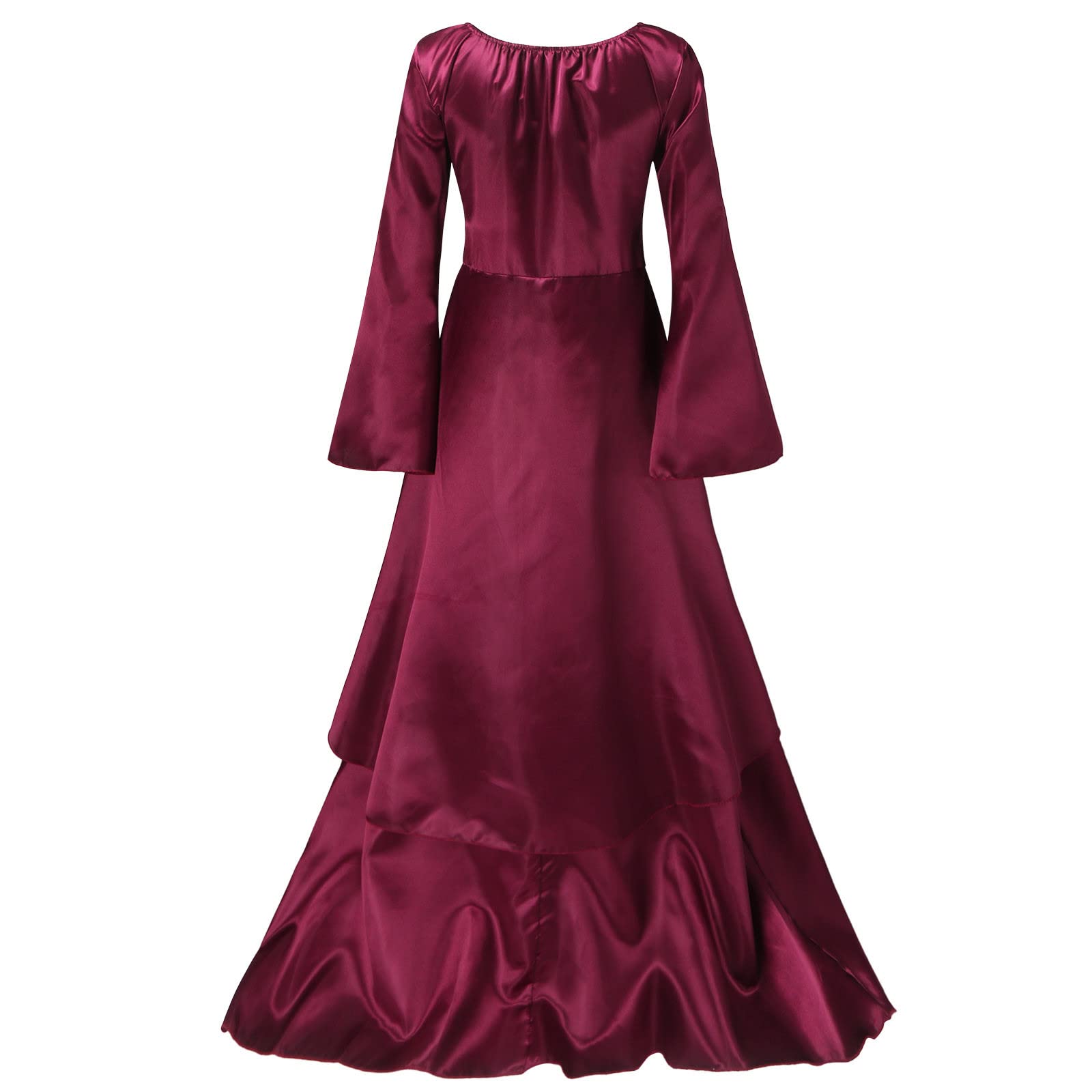 Carnevale Gotico Pizzo Vestito Eleganti on Maniche a Tromba Vestito Lungo in Stile Rinascimentale rétro Costume da Principessa Adatto per Carnevale Carnevale Gotico Pizzo Vestito Eleganti on Maniche a Tromba Vestito Lungo in Stile Rinascimentale rétro Costume da Principessa Adatto per Carnevale