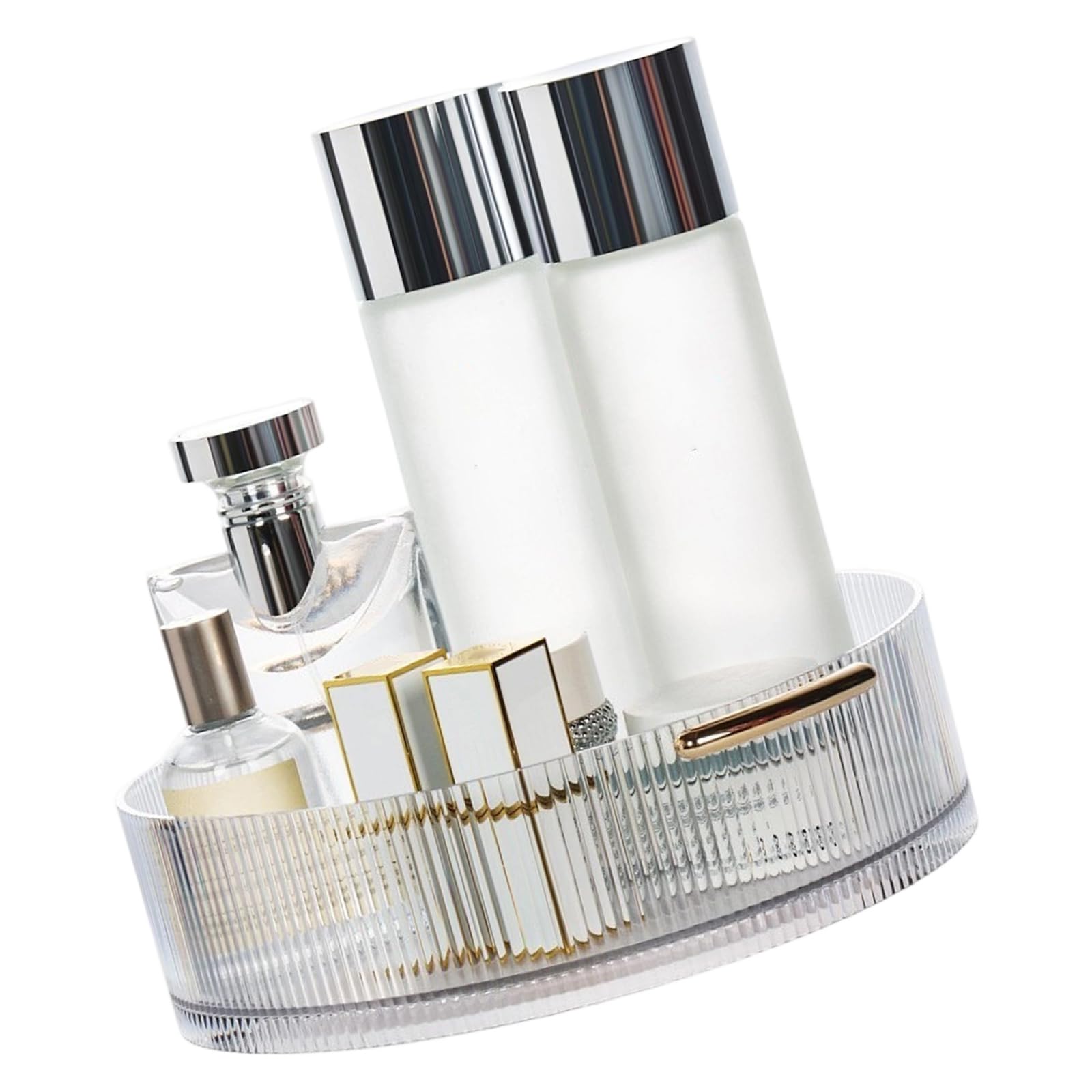 Organisateur maquillage rotatif 360 pour ranger parfum et bijoux facilement