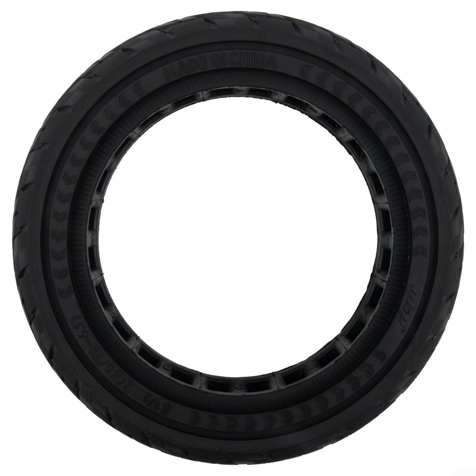 Pneu Solide pour Trottinette électrique 8,5 Pouces 50/75-6.1, Roue de Rechange sans Chambre à air pour M365, Pneu Tout-Terrain en Caoutchouc Noir 720 g, Anti-crevaison