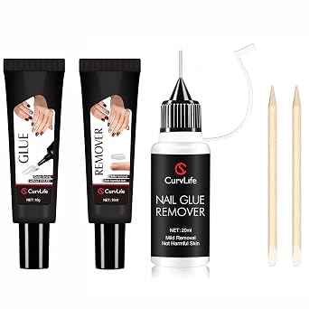 10g Semi Solid Nail Glue Kit and 20ml Pinpoint Nail Glue Remover