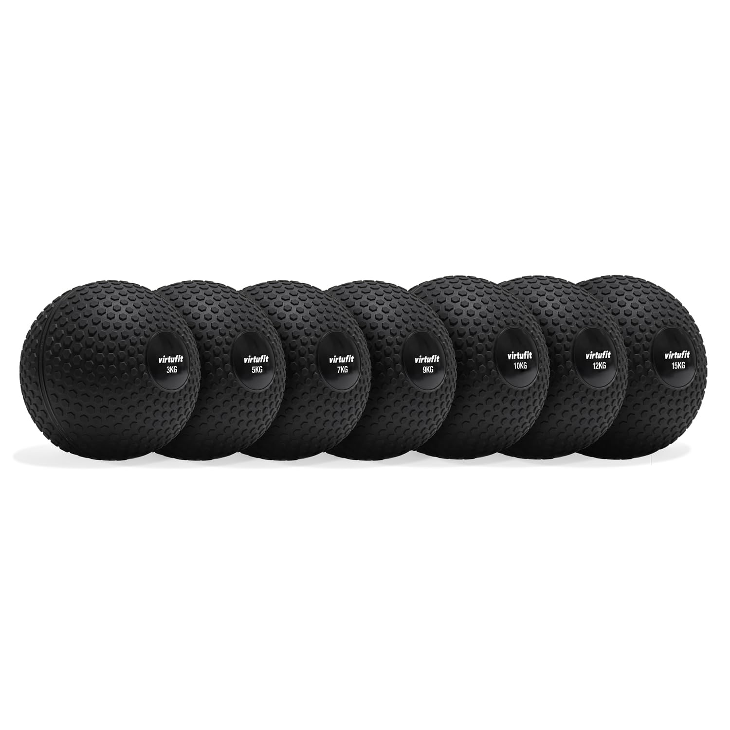 VirtuFit Slam Ball - Palla da fitness e crossfit, 7 kg, colore nero, resistente, per allenamento funzionale