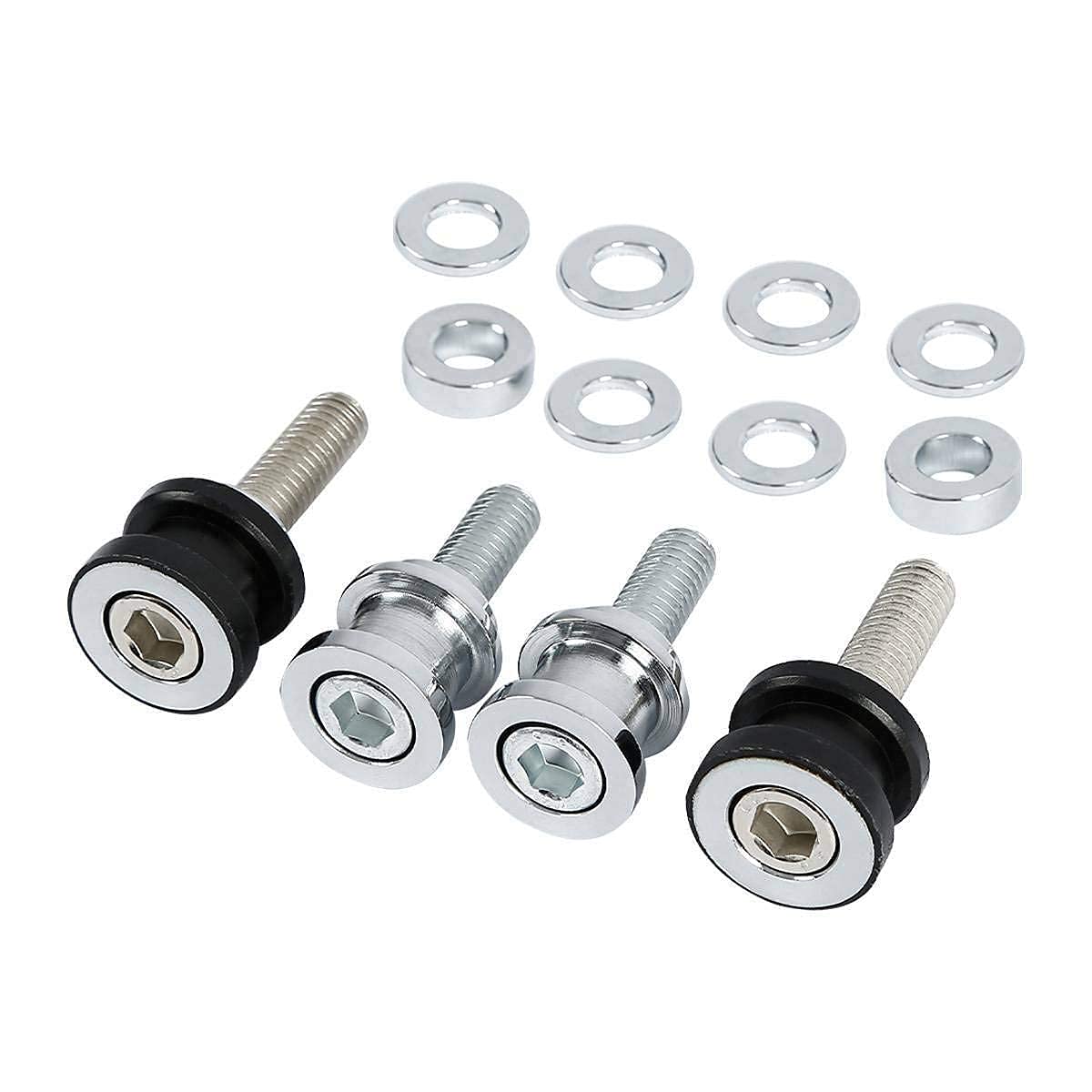 TCMI Detachable Sissy Bar Tour Rack 4-Point Docking Hardware Kit For Harley Deluxe Heritage Classic Softail Slim Fat Bob Low Rider FLDE FLHC FLHCS FLSL FXBB FXFB FXFBS FLSB FXLR FXLRS FXST 2018-Up