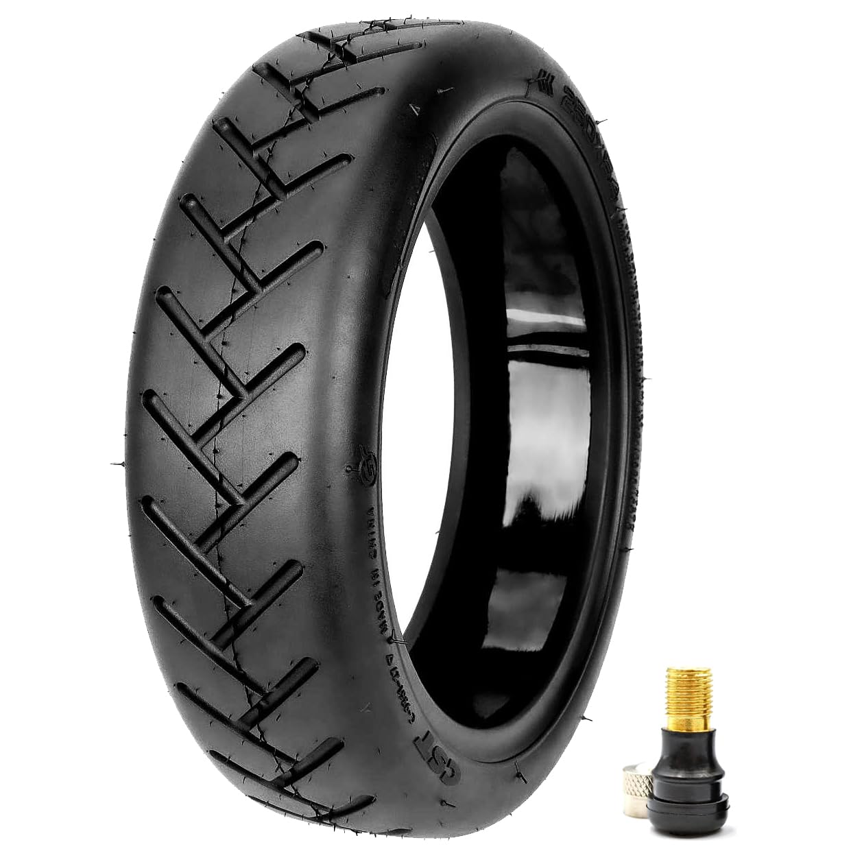 myBESTscooter – 250 x 54 CST neumáticos sin cámara con gel autoreparador para Xiaomi 4 Scooter eléctrico, neumáticos de goma de llanta, neumáticos de repuesto con válvula