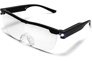 QWORK: Magnifying Glass with LED Light, Rechargeable Reading Aid