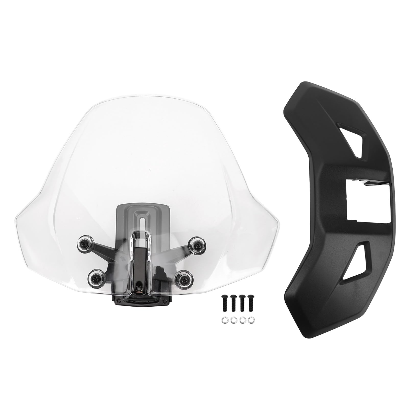 Einstellbare Windschutz Scheibe 219401032 PC Aero Dynamisch Erhöht Komfort Sport Wind Bildschirm für Ryker 600 900 Rally Sport Verstellbare Sport Windschutz Scheibe (Transparent)