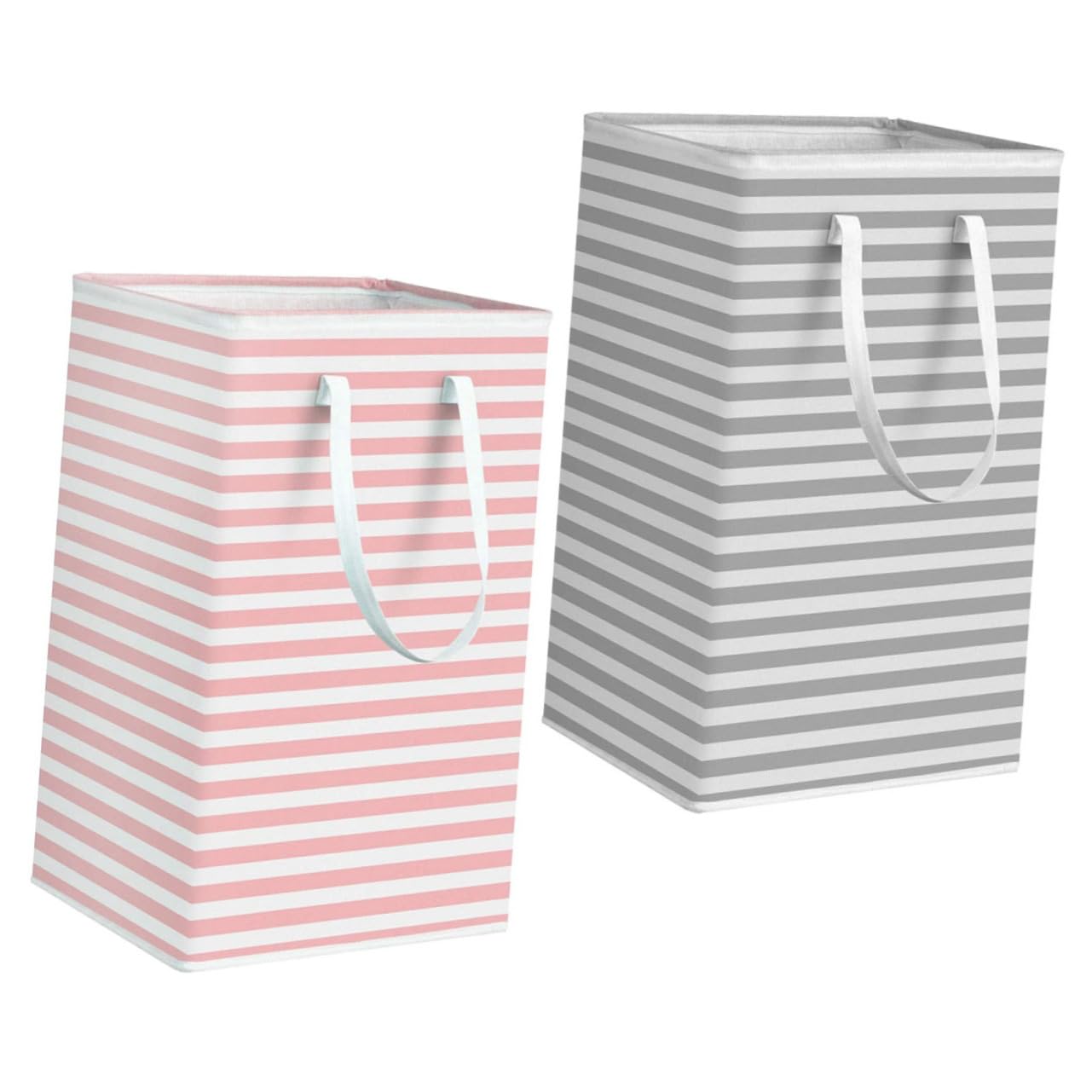 Sac de rangement linge pliable pour chambre en désordre : lot de 2 paniers compacts