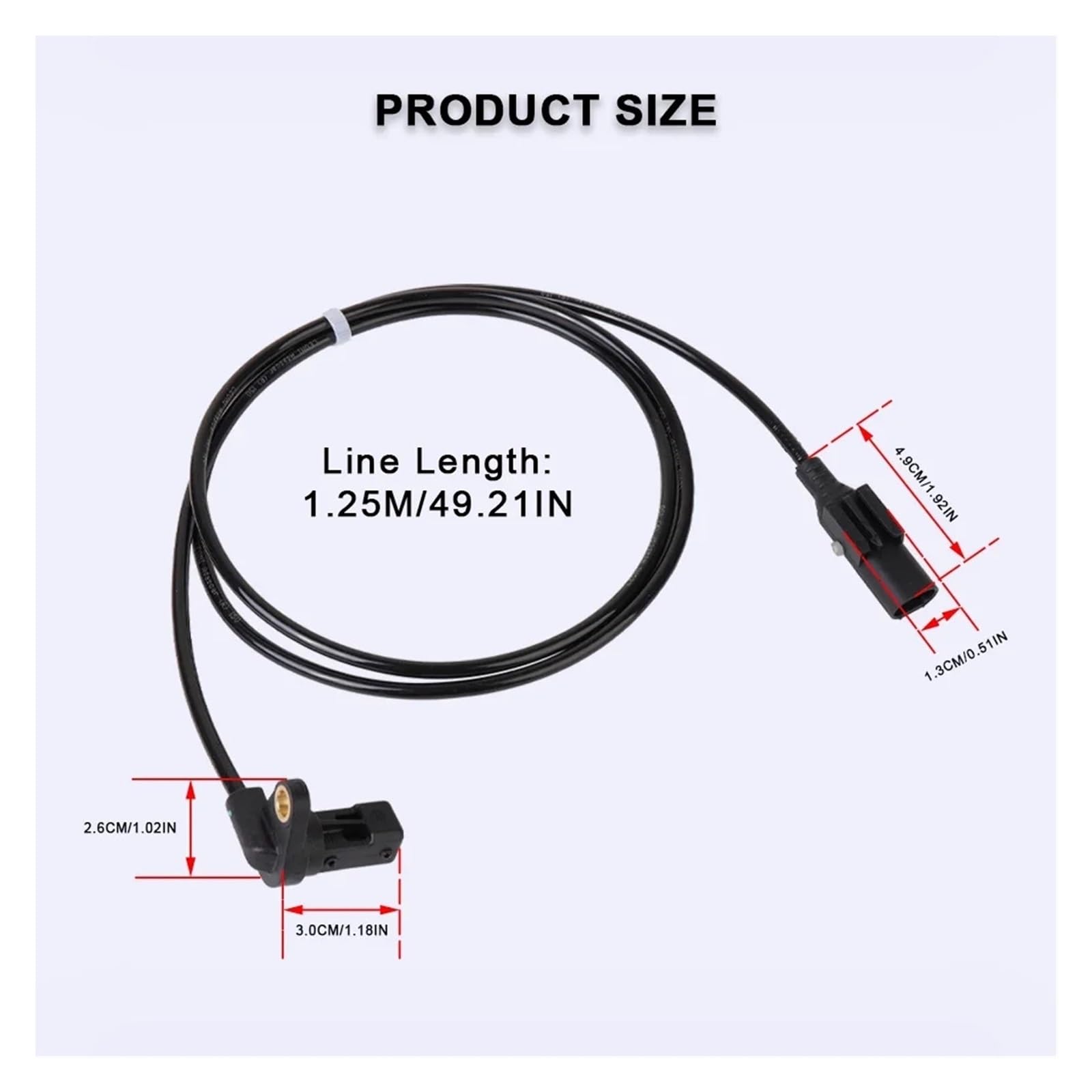Sensor eje trasero Cable Sensor De Señal ABS Para Rueda De Motocicleta Compatible Con BMW R900RT, R1200RT, R1200R, R1200GS, ADV, K1200R, K1300R, K1600GT.