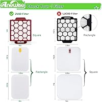 Vista 4 de Filtro de repuesto ZU55 para Shark Navigator Pet Pro Plus ZU102 NV181 NV150 NV151 ZU51 ZU81 Rotator NV255 Zero-M ZU60 ZU62 Aspiradora vertical