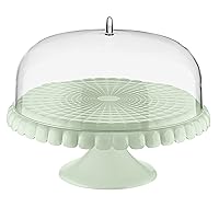 Guzzini - Tiffany, Alzata Torte con Campana - Verde Malva