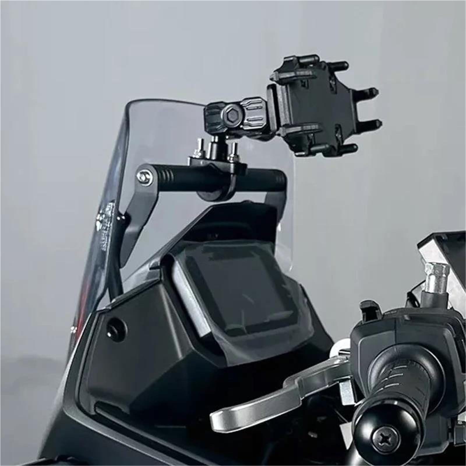 GPS Navegación Soporte Poste Soporte De Navegación GPS para Motocicleta para H&Onda XL 750 Transalp 2023 2024 2025 XL750, Soporte para Teléfono Móvil. Soporte navegación GPS(Negro 2)