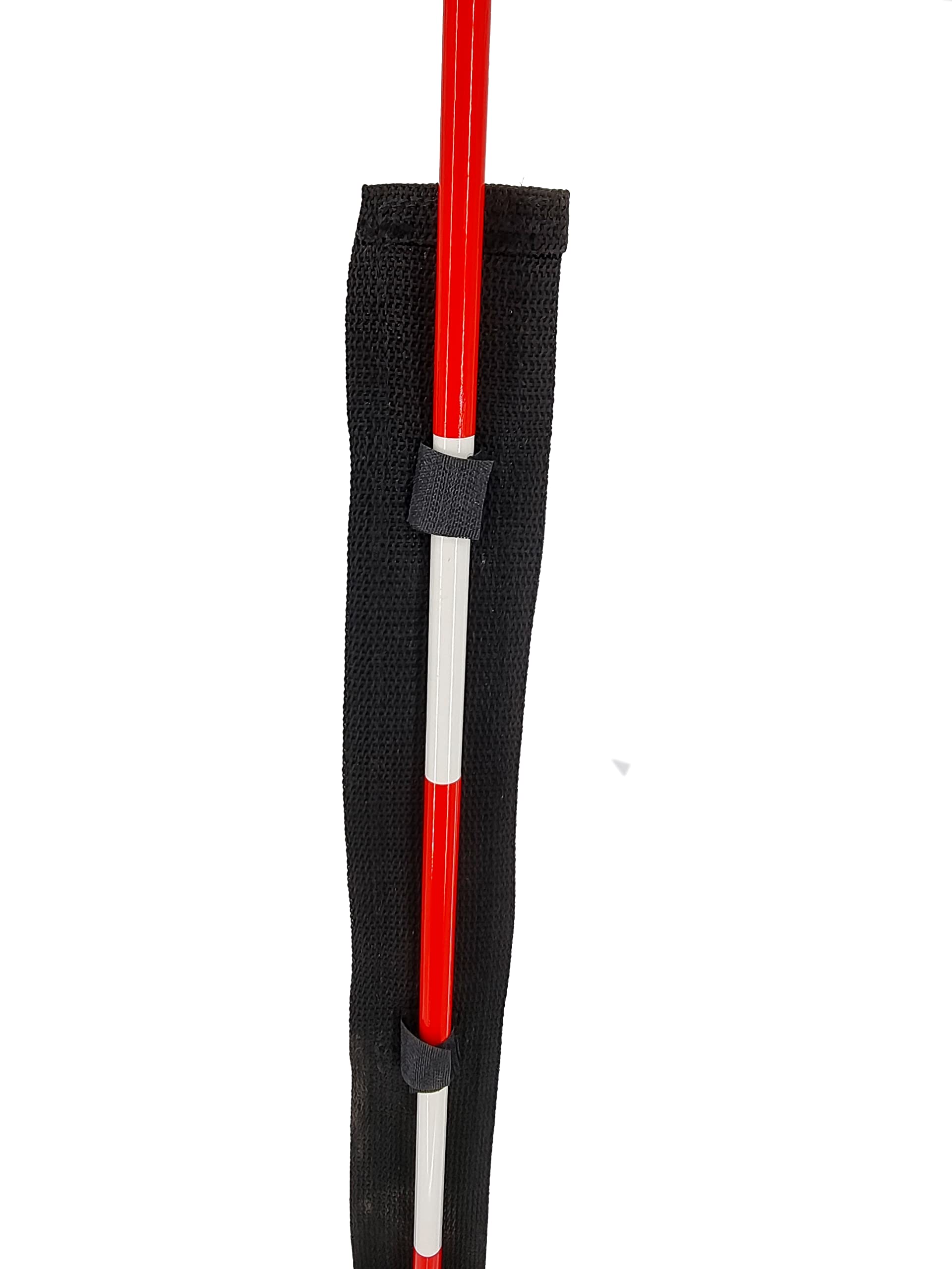 Lot de 2 Mires de Volley-Ball avec Attaches Velcro - Antennes VB pour Entraînement