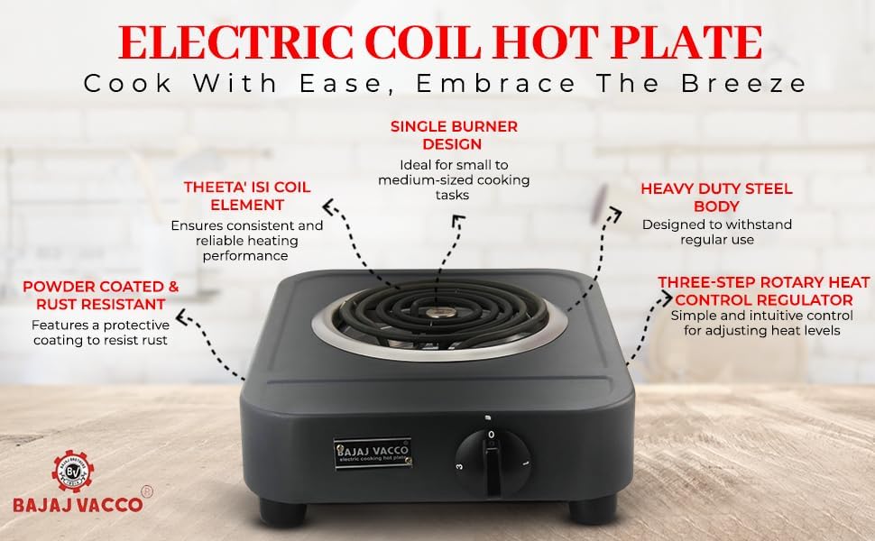 Image of Electric Hot Plate Coil 2000 Watts HP-07