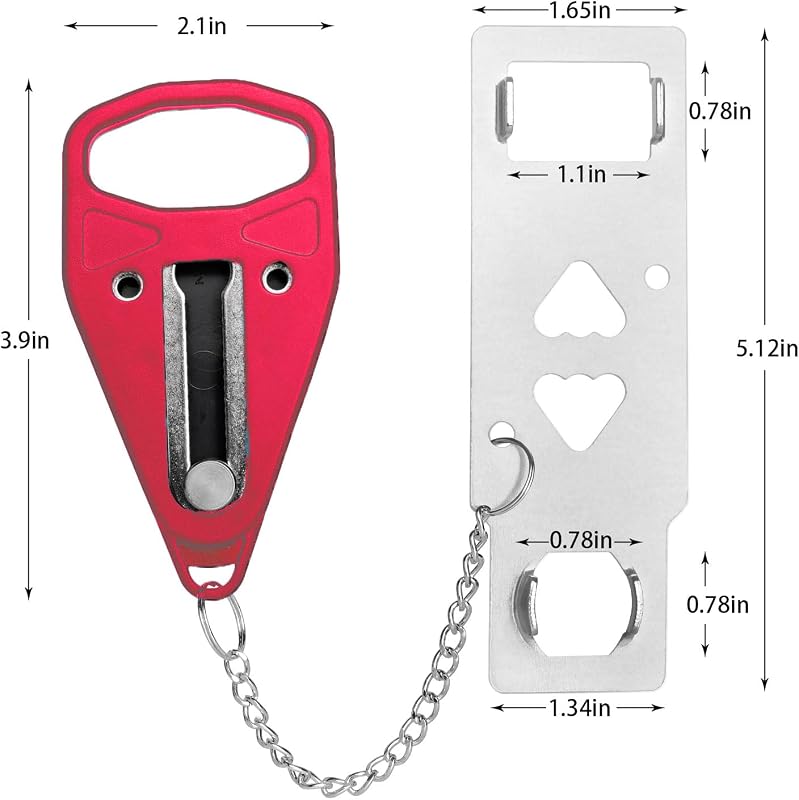 Cerradura de puerta portátil, dispositivo de seguridad de autodefensa con cerradura de puerta | Cerraduras de puerta portátiles para casa de viaje, apartamento, hotel, motel, dormitorio escolar, casa para puerta abierta hacia adentro