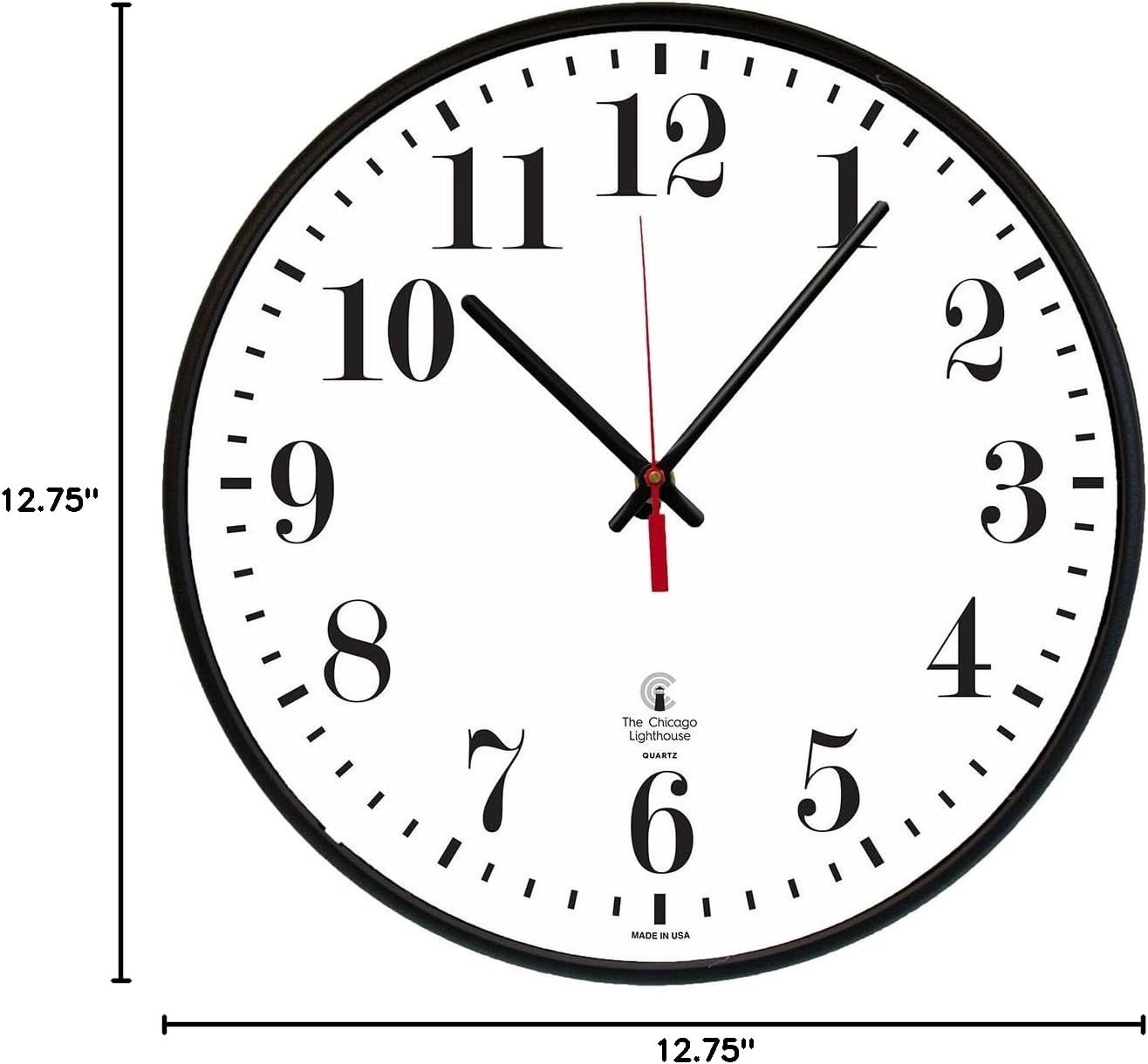 Chicago Lighthouse 67300102 Corded Electric Slimline, 12.75 Inch, Black