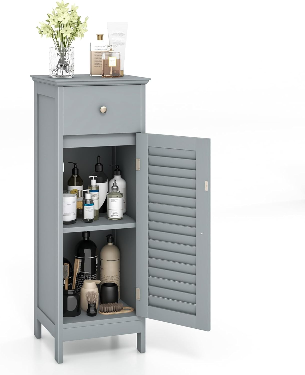 Kleankin Badezimmerschrank, Badschrank Mit 2 Schubladen