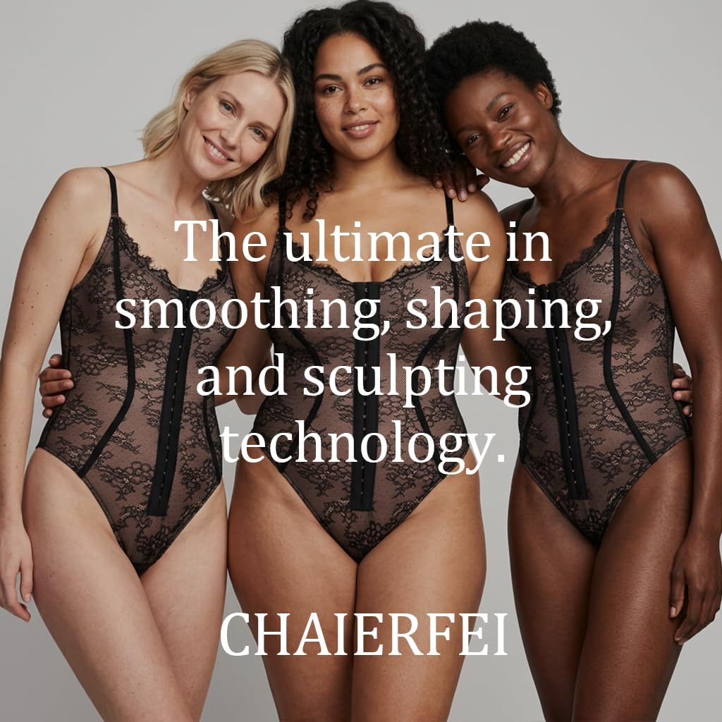 Shapewear Bodysuit Women Tummy Control Lace Shapewear