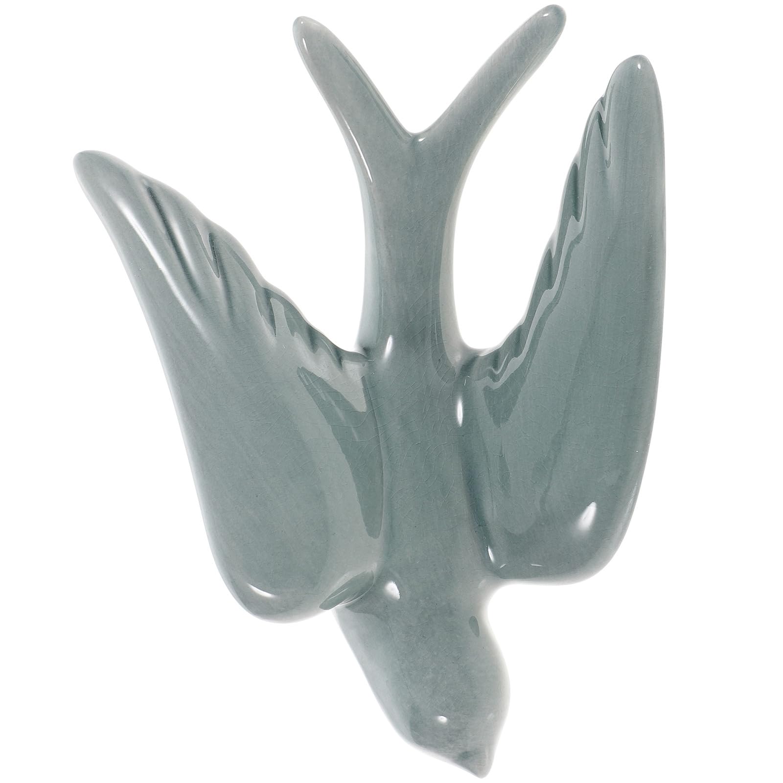 Oiseau en céramique Yardwe vert hirondelle design nordique