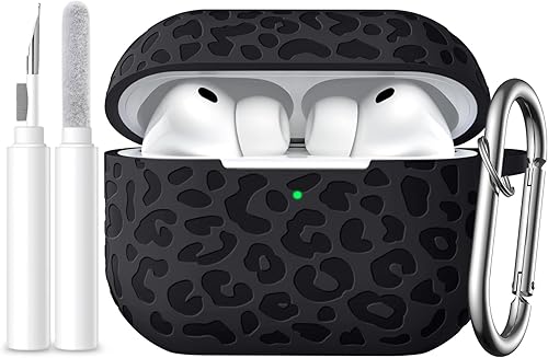 Funda compatible con AirPods Pro 3 (2025), silicona suave compatible con Apple AirPods Pro 3 para mujeres, bonita funda Air Podspro3 con llavero y