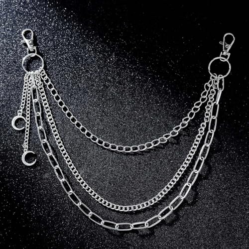 Hip Hop Jean Chain Silver Layered Pants Chain Punk Pants Chain for Women4