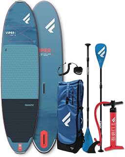 FANATIC Viper AIR SLT 11,0 SUP 2025 Cyan/Blue inkl. Pure Adjustable 3-Piece Paddel