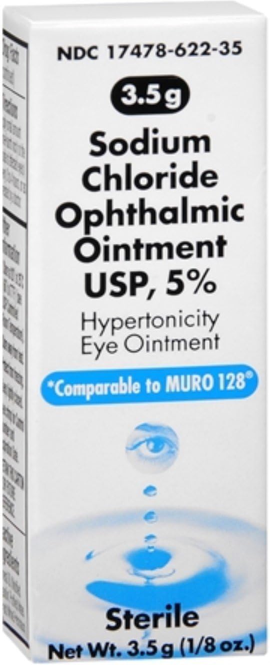 Akorn Sodium Chloride Ointment 3.50 g (Pack of 5)