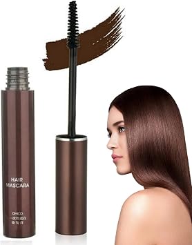 BigyQiu Root Touch Up Light Brown, Hair Mascara For Grey Hair, Water-Resistant Root Concealer