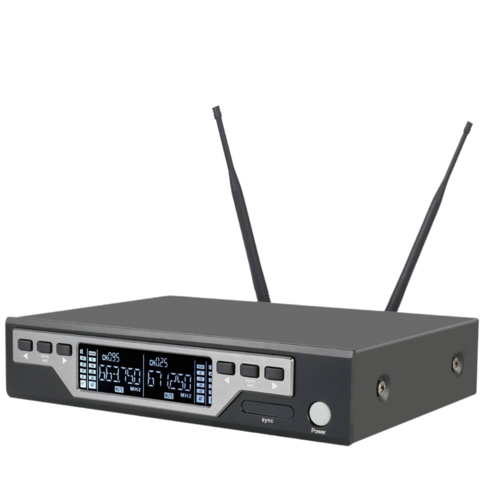DYLAN Microfone Sem Fio D 8000S Mao Duplo Digital UHF Preto XLR