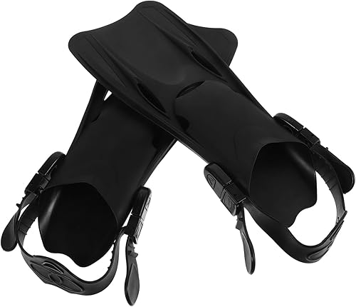 Aletas de natación ajustables para adultos, aletas cortas de entrenamiento para mayor potencia y eficiencia para natación, esnórquel, deportes