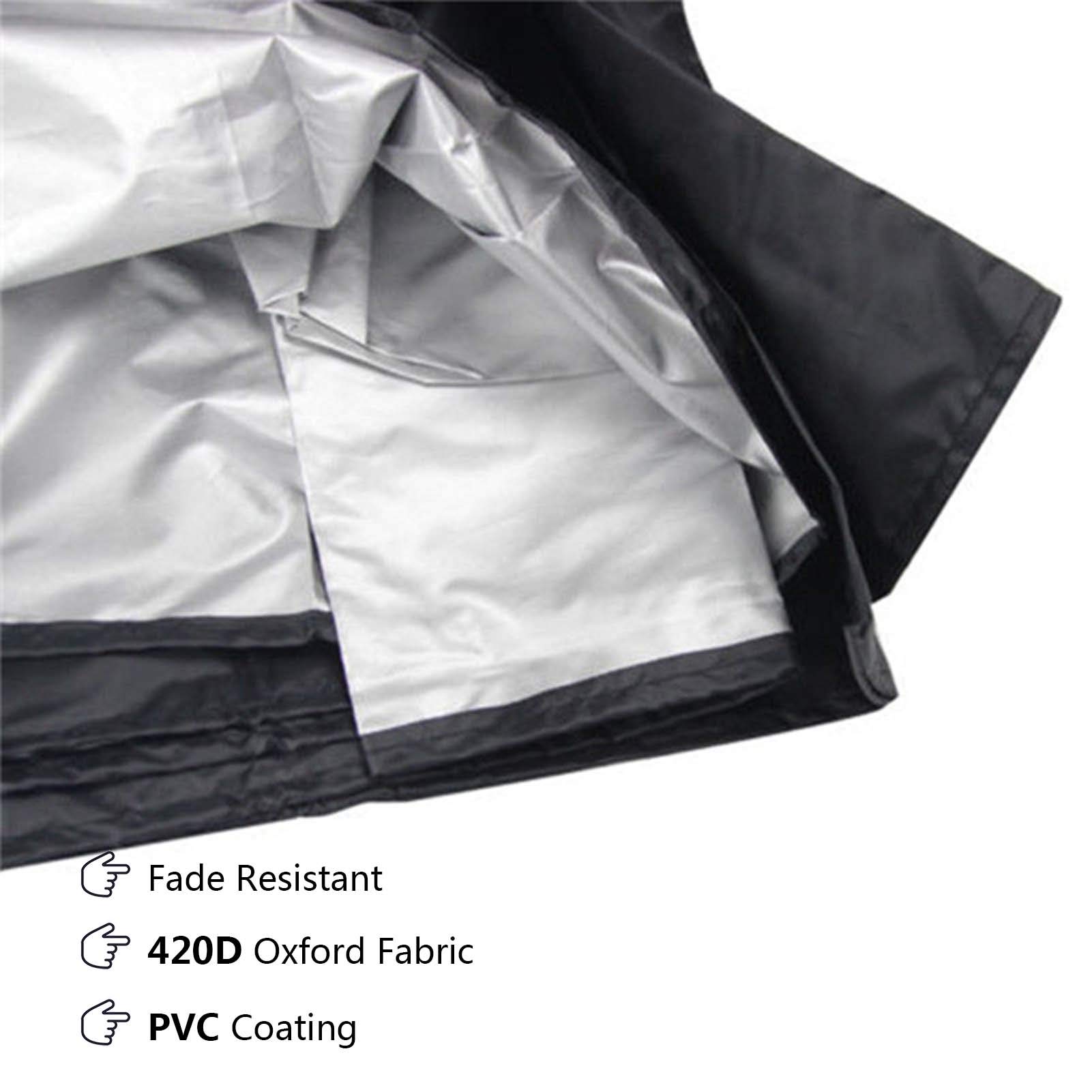 BAILR Copertura per Mobili da Giardino 122×122×74cm, Coperture per Mobili da Giardino Impermeabile, Copritavolo da Esterno, 420D a Prova di Polvere Protezione UV Antivento