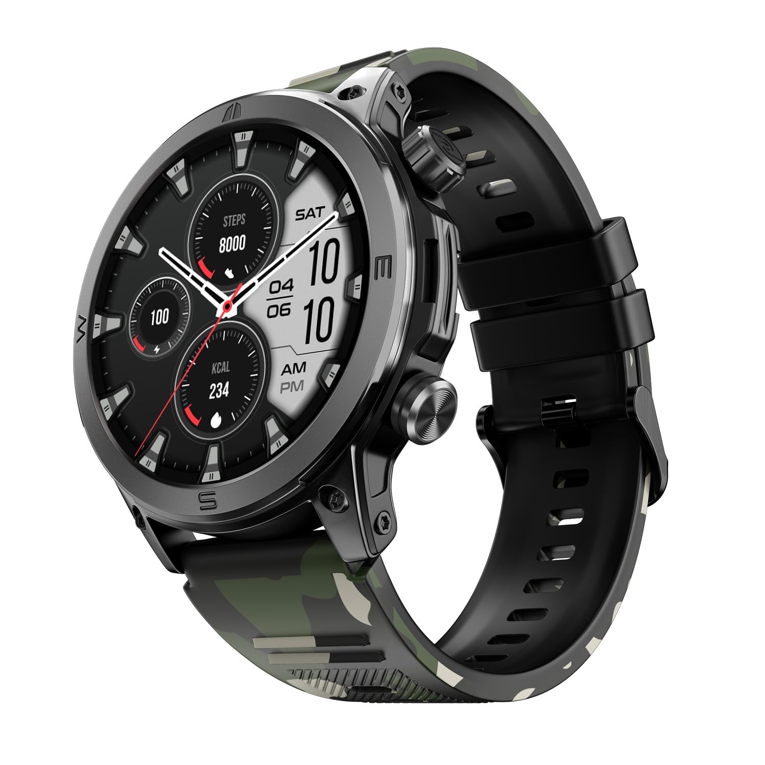 Noise Endeavour Rugged Smartwatch (Camo Black)