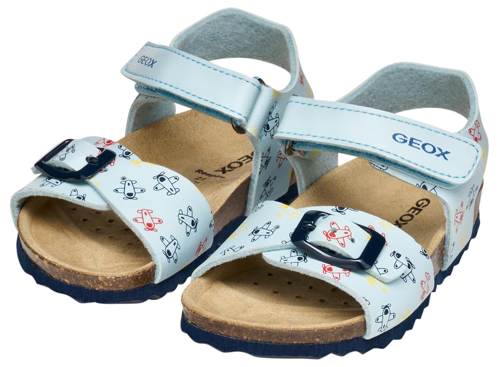 Geox B CHALKI Boy Sandal, LT, blu, 27 EU